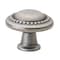 Gliderite Hardware 1-1/4 in. Weathered Nickel Round Beaded Cabinet Knob, 5PK 5222-WN-5 - alternate 1